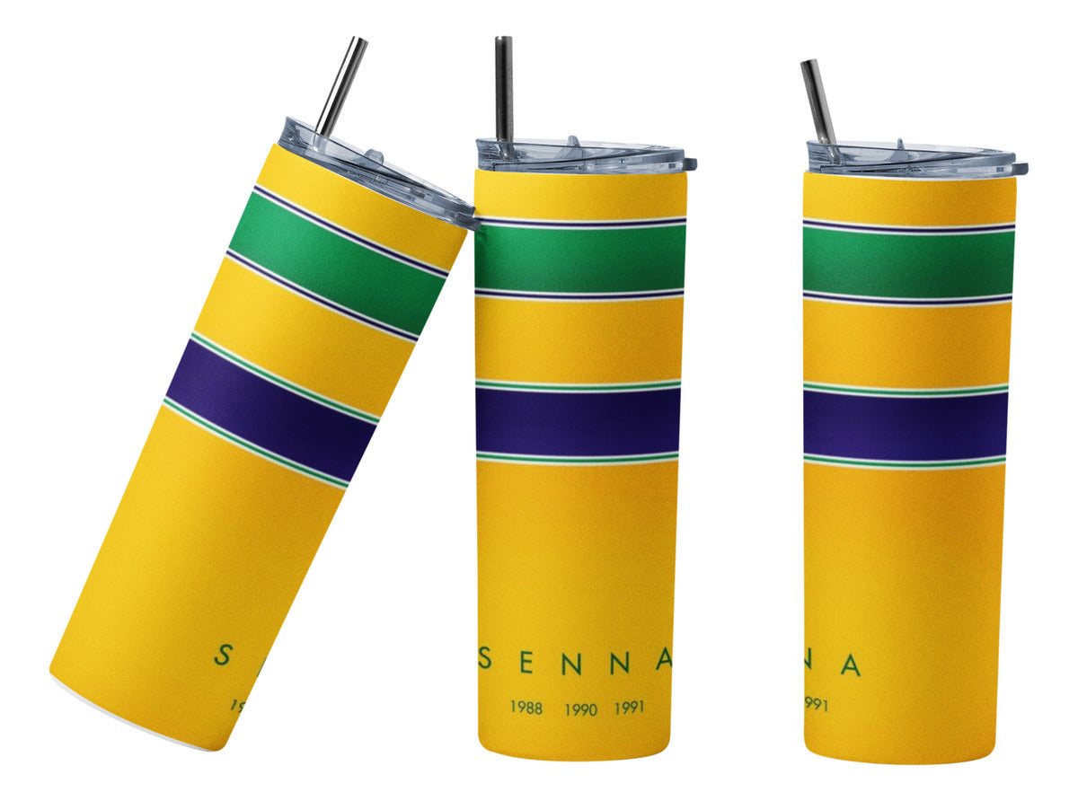 Termo Botella Térmica F1 Auto Ayrton Senna Carrera Formula 1