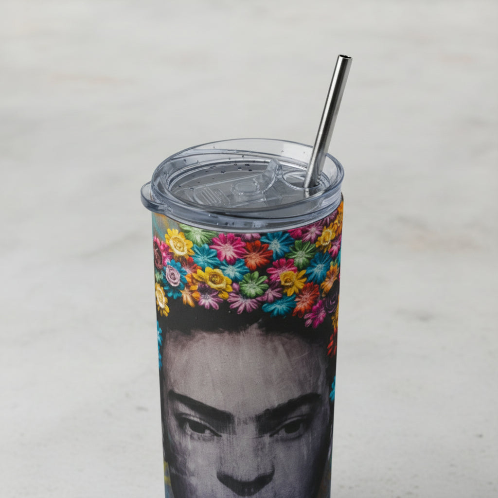 Termo Botella Térmica Frida Kahlo Mujer Mexicana Pintora