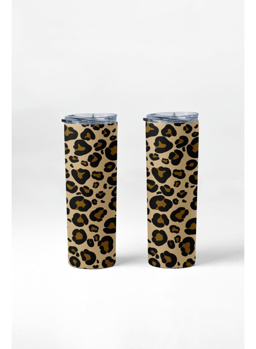 Termo Botella Térmica Acero Inoxidable Animal Print 600ml