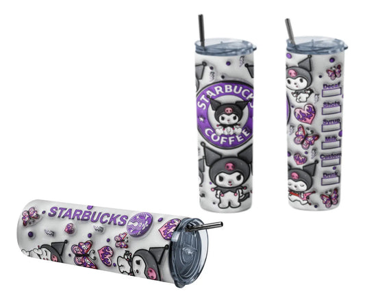 Termo Botella Térmica Tumbler Kuromi 2 Hello Kitty