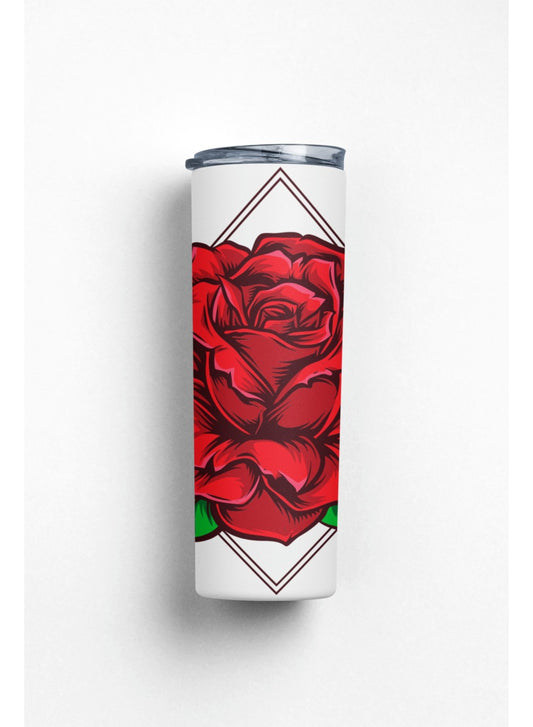 Termo Botella Agua Terminca Acero Inoxidable Rosa Roja