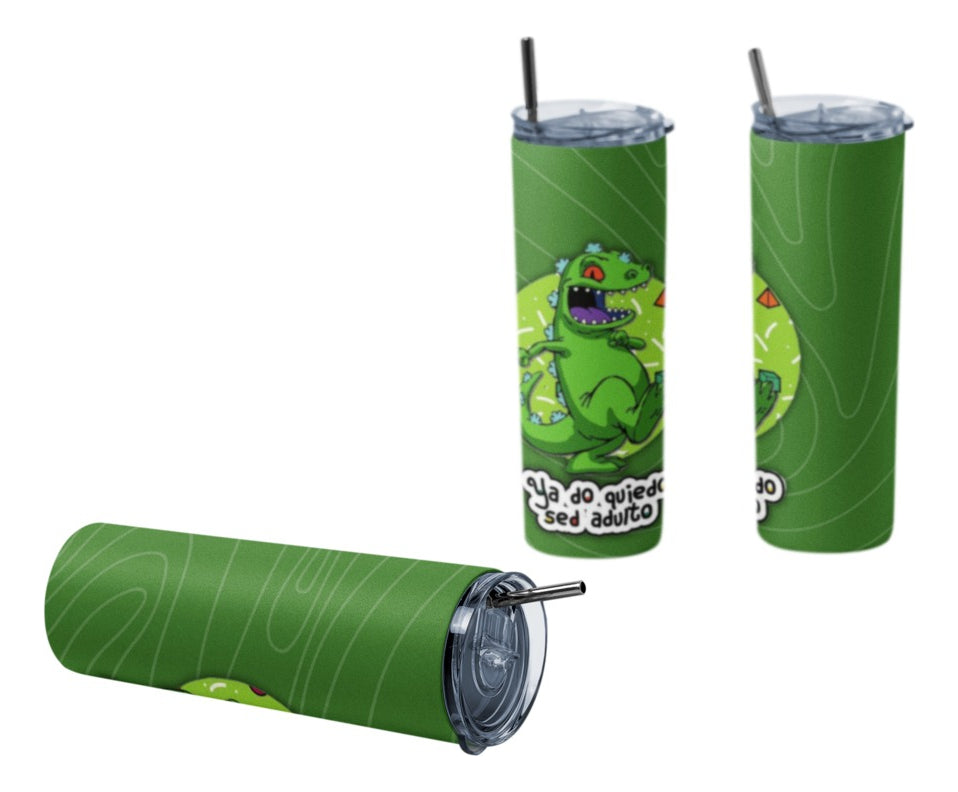 Termo Botella Térmica Rugrats Dinosaurio Reptar Dibujo