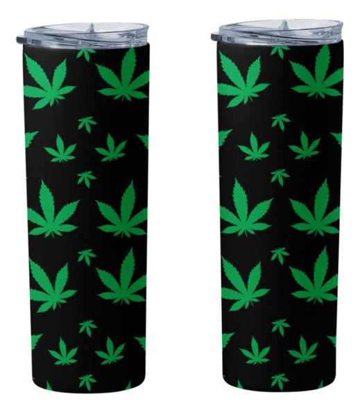 Termo Botella Térmica Acero Inoxidable Marihuana Cannabis