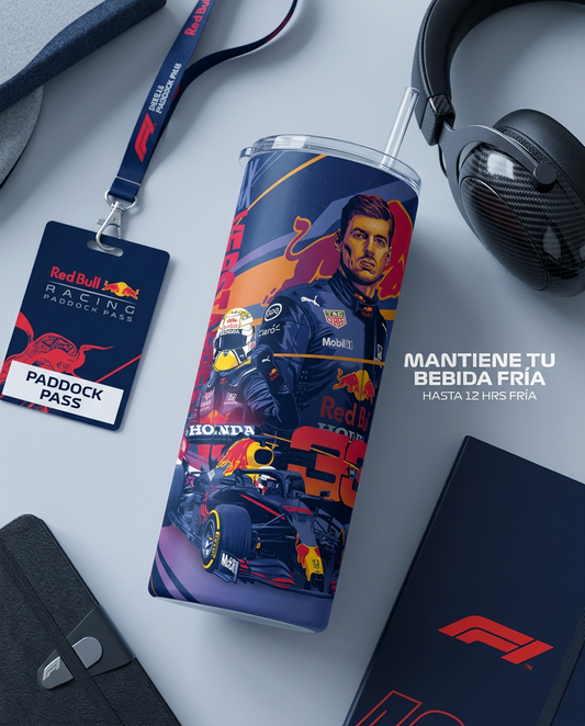 Termo Botella Térmica Formula 1 Auto Max Verstappen F1