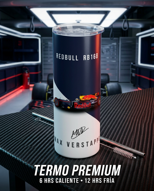 Termo Botella Térmica Red Bull Racing RB16 Max Verstappen F1 | Merch Fórmula 1