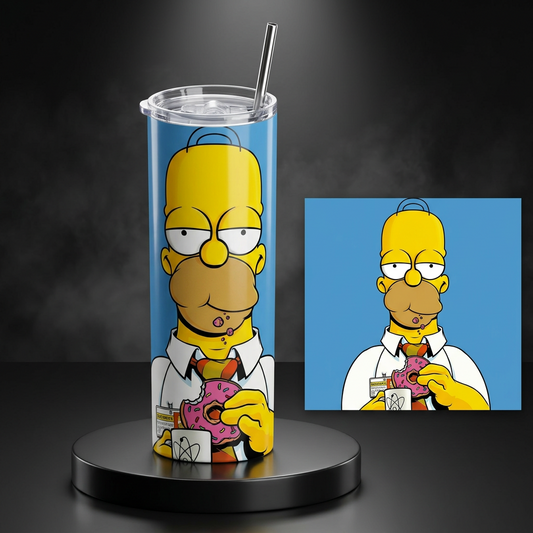 Termo Botella Agua Térmica Acero Inoxidable Homero Los Simpson