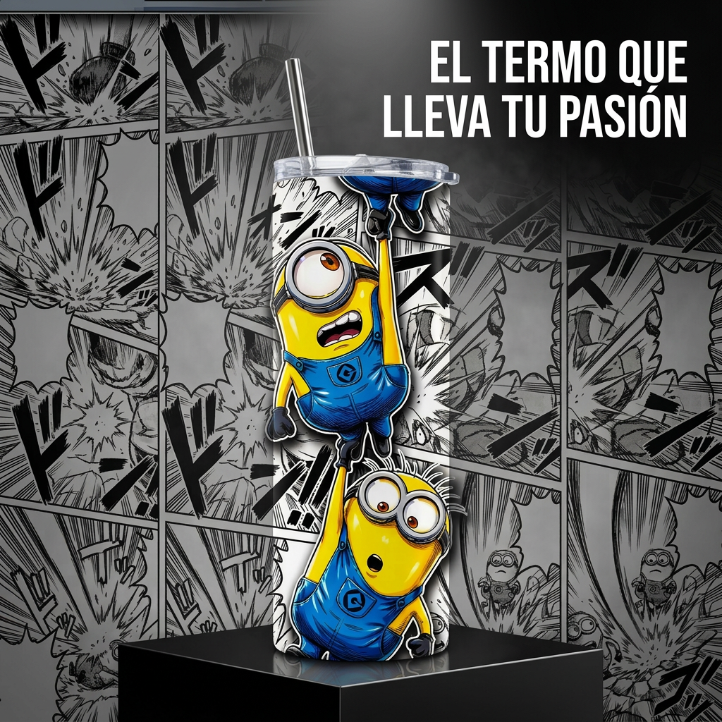 Termo Botella Agua Térmica Acero Inoxidable Los Minions,Pelicula