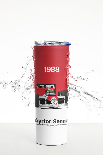 Termo Botella Térmica F1 Auto Ayrton Senna Carrera Formula 1