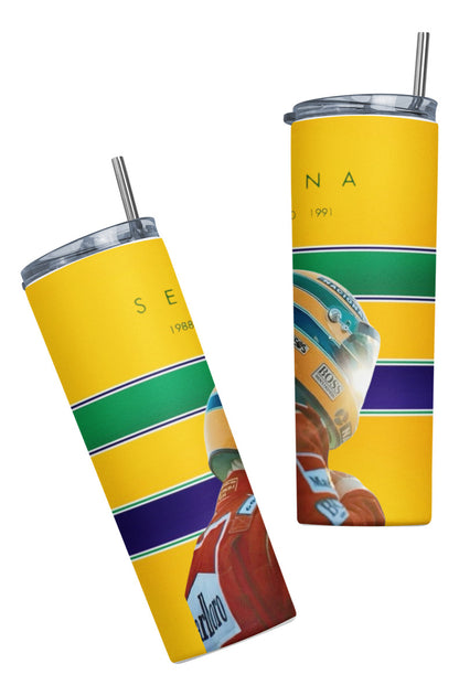 Termo Botella Térmica F1 Auto Ayrton Senna Carrera Formula 1