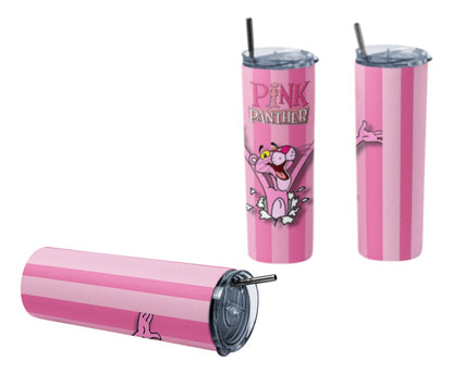 Termo Botella Térmica Pantera Rosa Animación Pink Infantil