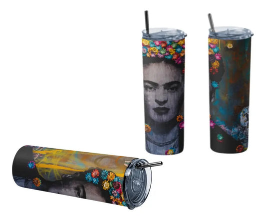 Termo Botella Térmica Frida Kahlo Mujer Mexicana Pintora