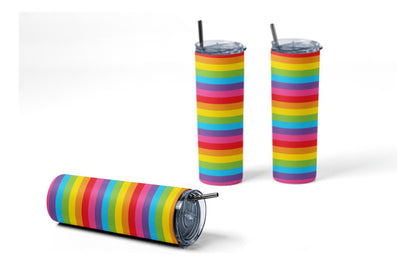 Termo Botella Térmica De Acero Inoxidable Arcoiris Retro