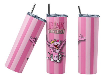 Termo Botella Térmica Pantera Rosa Animación Pink Infantil