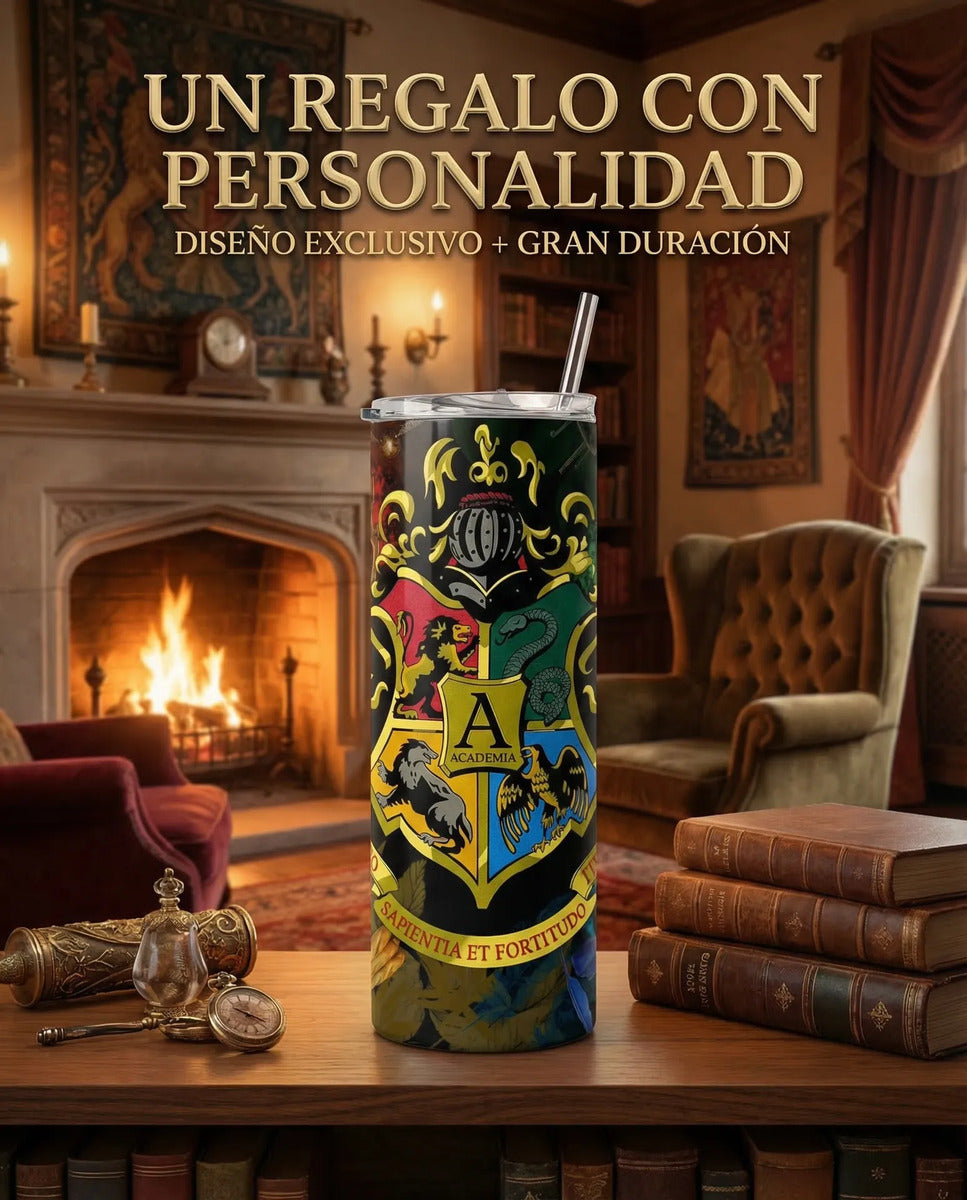 Termo Botella Térmica Hogwarts Harry Potter Las Cuatro Casas