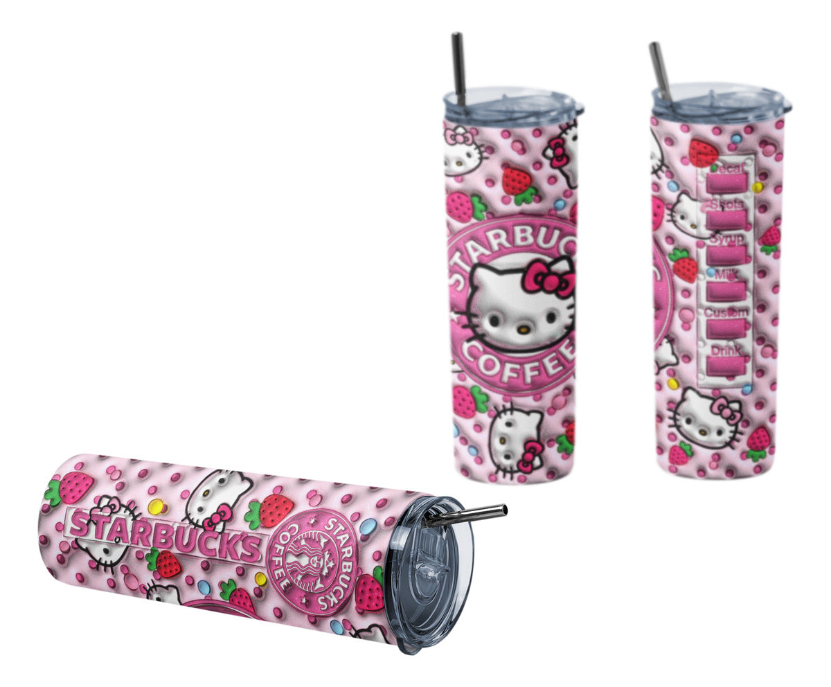 Termo Botella Térmica Tumbler Hello Kitty Coffee