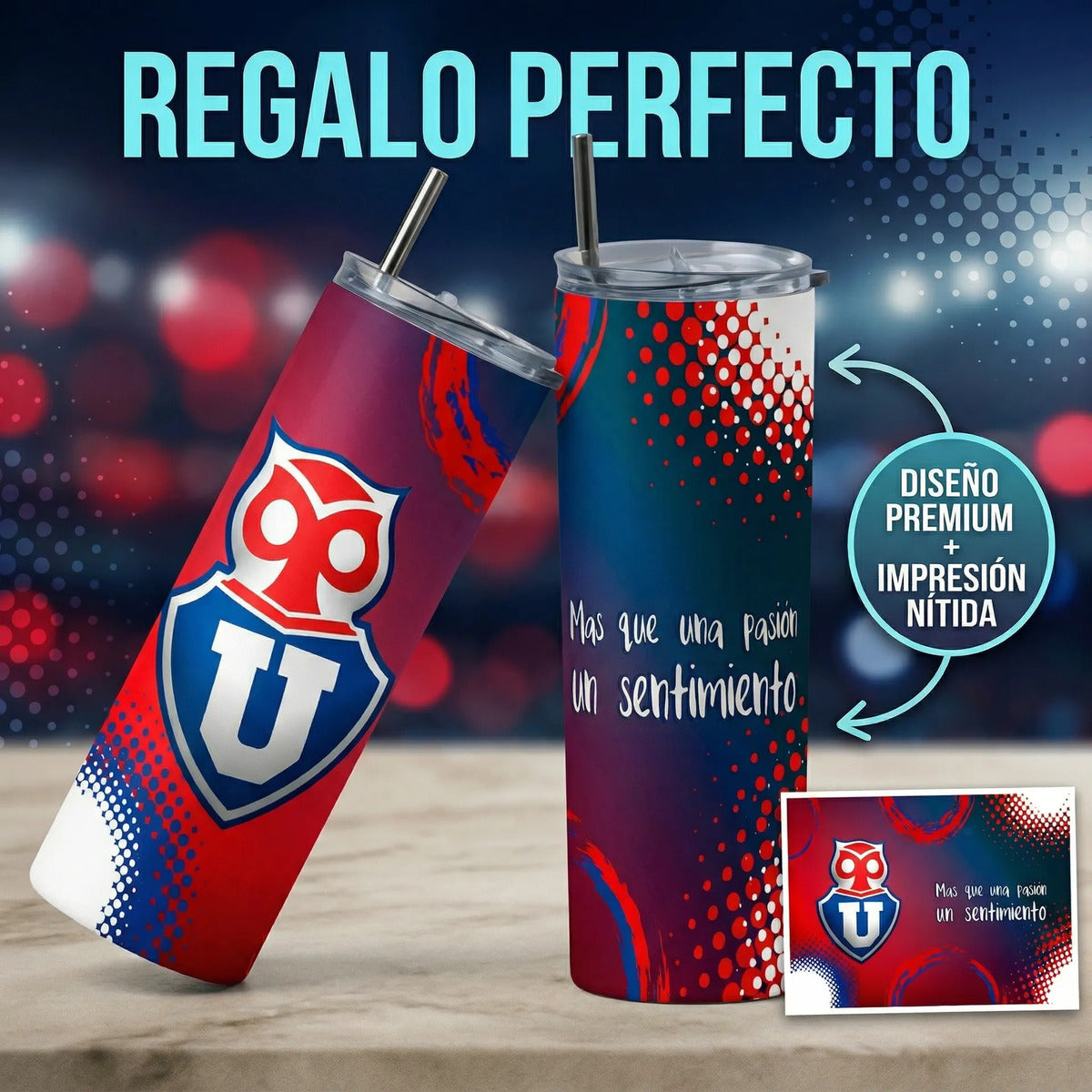 Termo Botella Térmica Club Universidad Chile Fanático