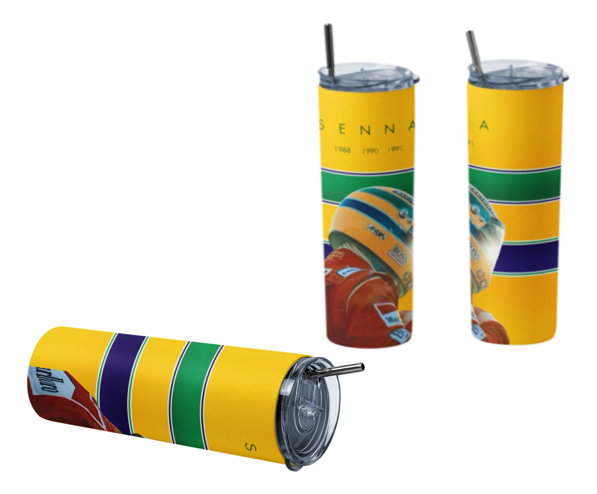 Termo Botella Térmica F1 Auto Ayrton Senna Carrera Formula 1