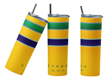 Termo Botella Térmica F1 Auto Ayrton Senna Carrera Formula 1