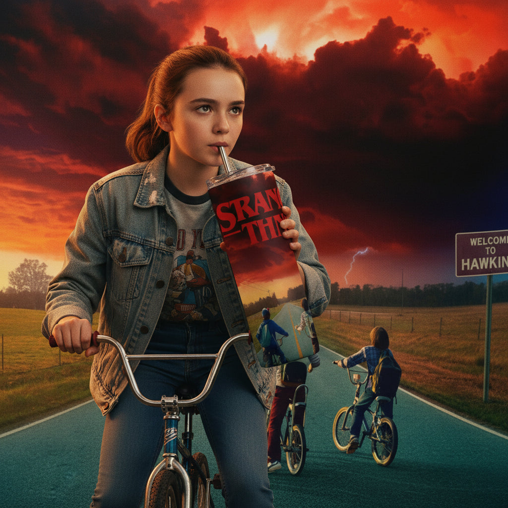 Termo Botella Térmica 600 Ml Serie Stranger Things Terror