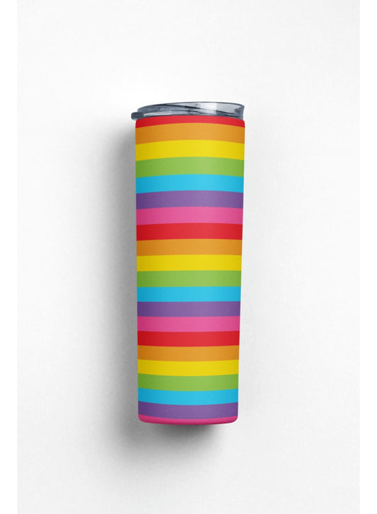 Termo Botella Térmica De Acero Inoxidable Arcoiris Retro