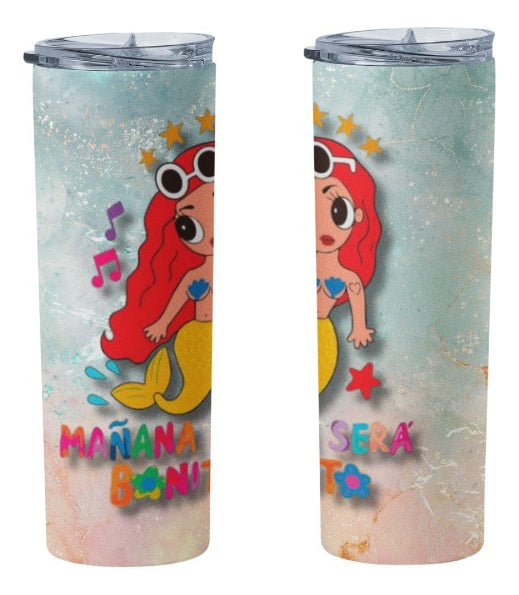 Termo Botella Térmica De 600 Ml Karol G Mañana Sera Bonito