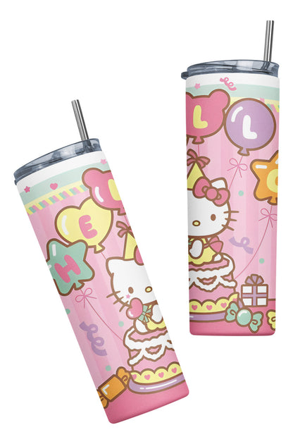 Termo Botella Térmica Tumbler Hello Kitty Happy Birthday