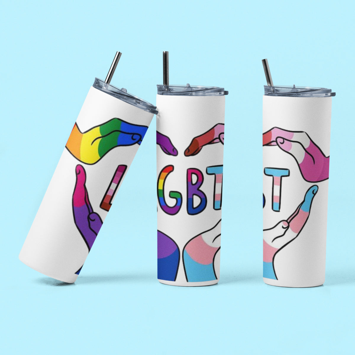 Termo Botella Térmica Orgullo Lgtb Arcoiris Bandera Lgbtiq