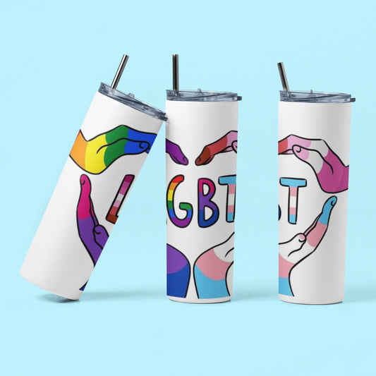 Termo Botella Térmica Orgullo Lgtb Arcoiris Bandera Lgbtiq