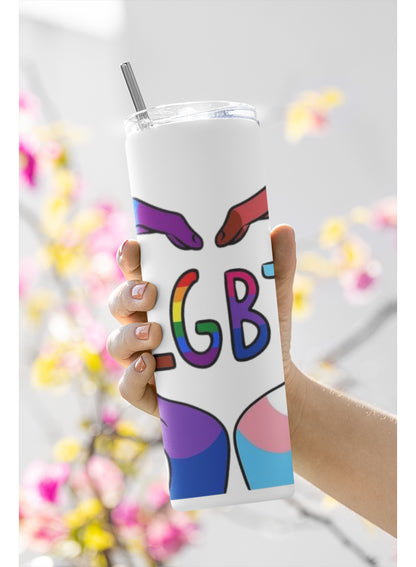 Termo Botella Térmica Orgullo Lgtb Arcoiris Bandera Lgbtiq