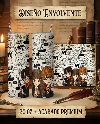 Termo Botella Térmica Harry Potter, Hermione Ron