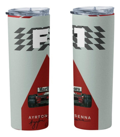 Termo Botella Térmica F1 Auto Ayrton Senna Carrera Formula 1