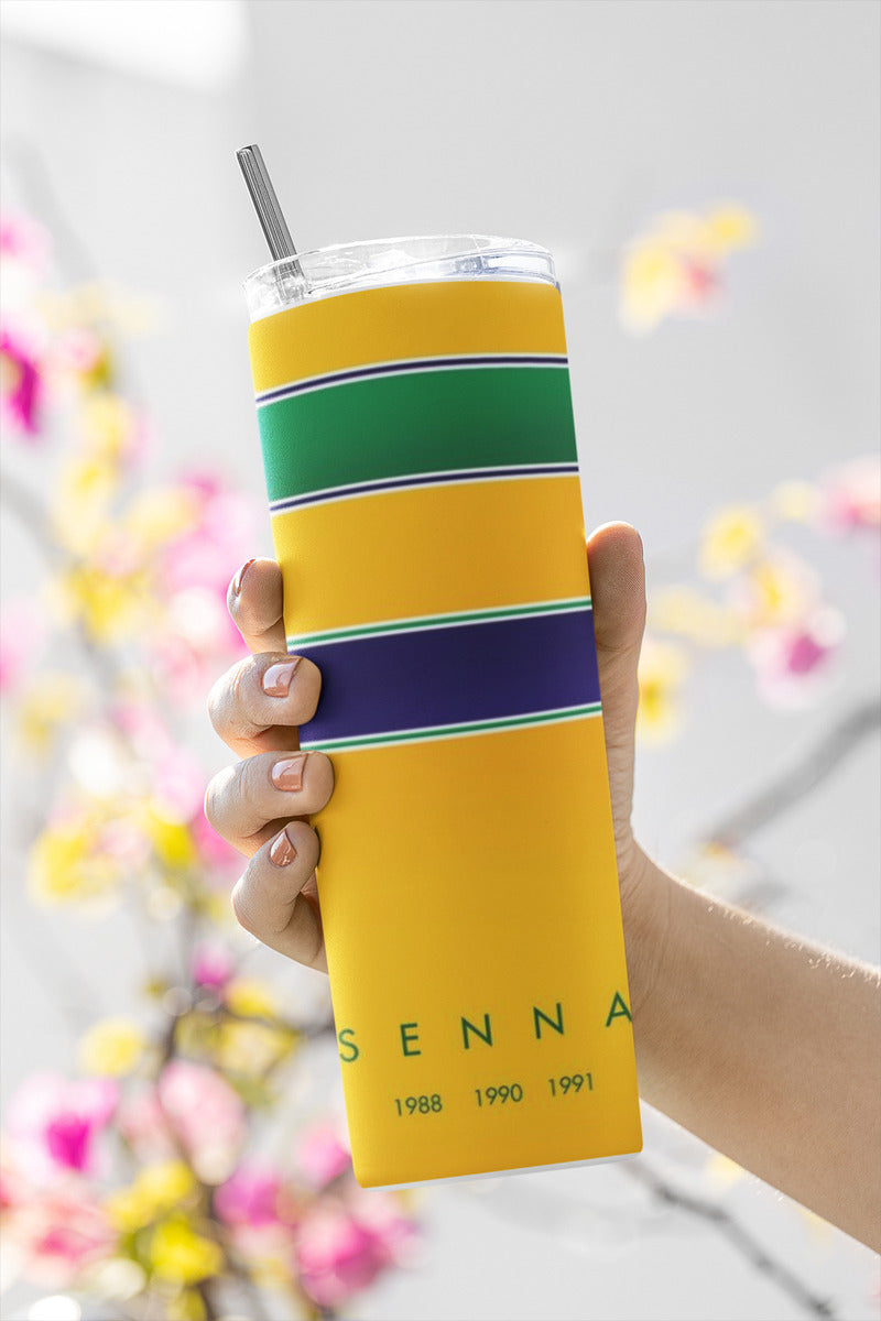 Termo Botella Térmica F1 Auto Ayrton Senna Carrera Formula 1