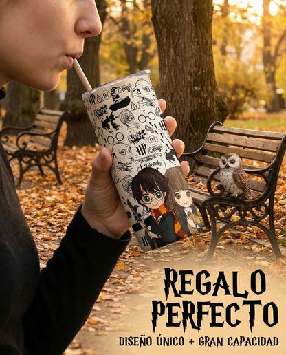 Termo Botella Térmica Harry Potter, Hermione Ron