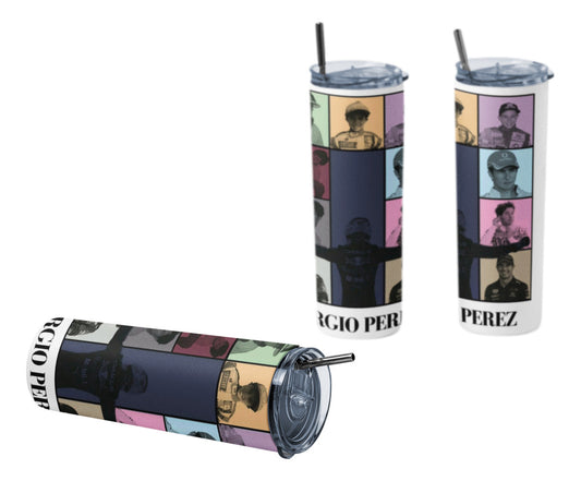 Termo Botella Térmica F1 Mug Sergio Pérez A Carrera Formula1