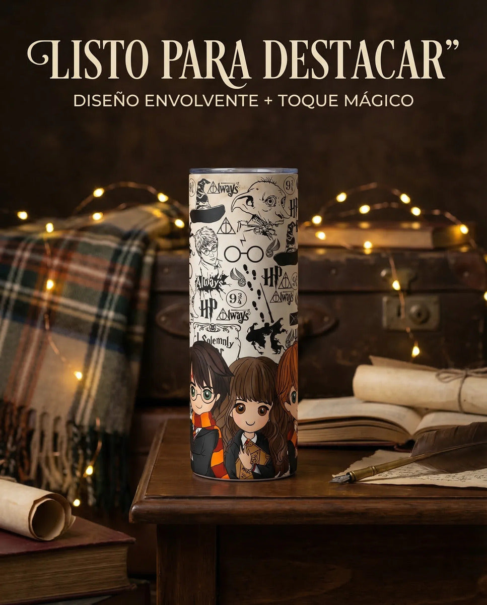 Termo Botella Térmica Harry Potter, Hermione Ron