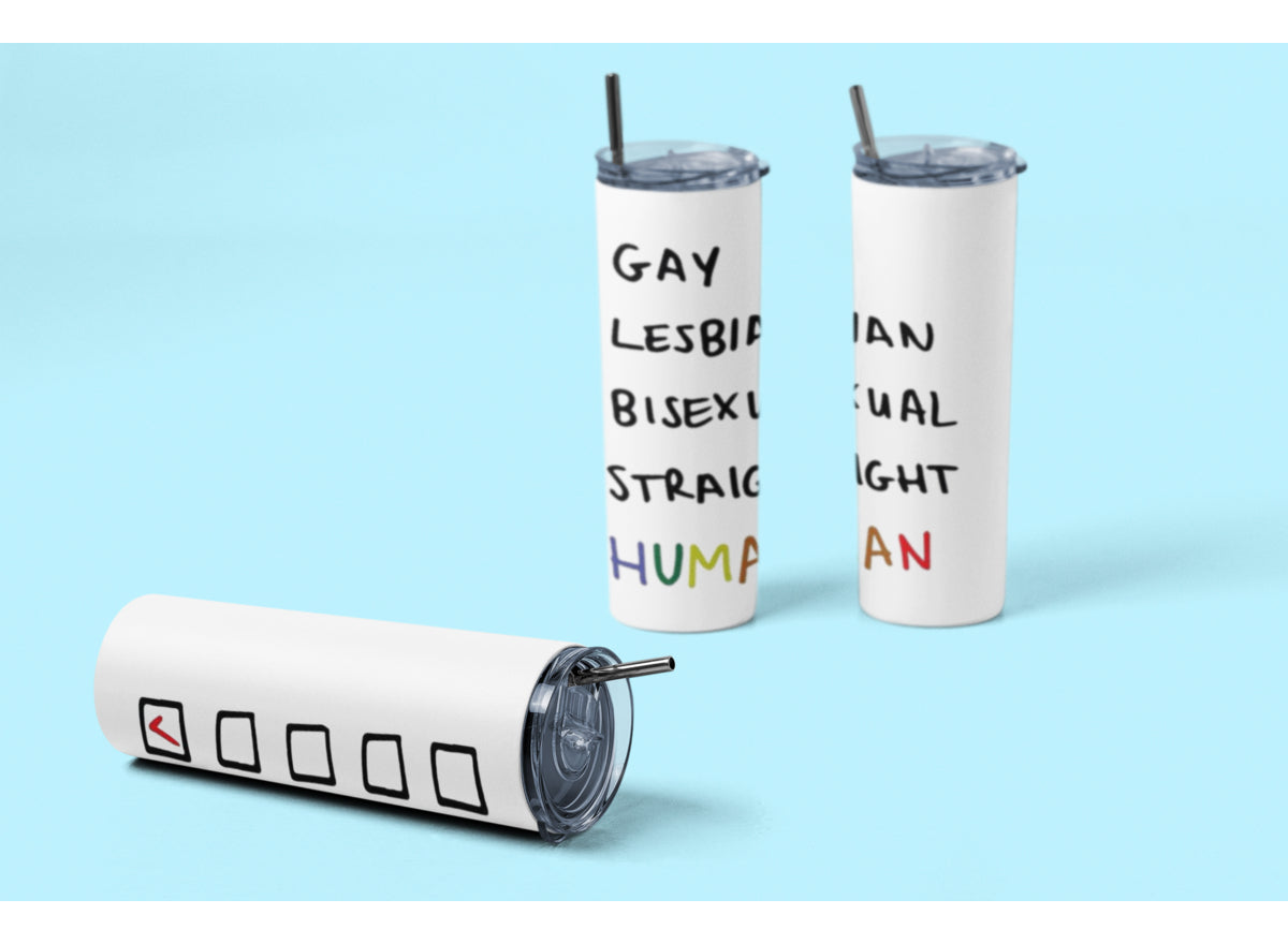 Termo Botella Térmica Orgullo Lgtb Arcoiris Lgbtiq Human