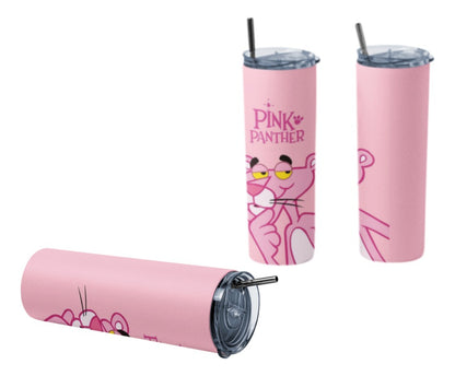 Termo Botella Térmica Pantera Rosa Animación Clasico