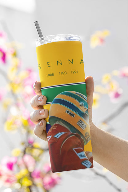 Termo Botella Térmica F1 Auto Ayrton Senna Carrera Formula 1