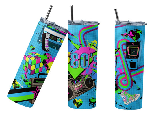 Termo Botella Térmica Los 80' S, Retro Música Casete