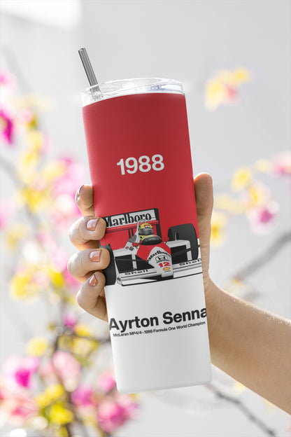 Termo Botella Térmica F1 Auto Ayrton Senna Carrera Formula 1