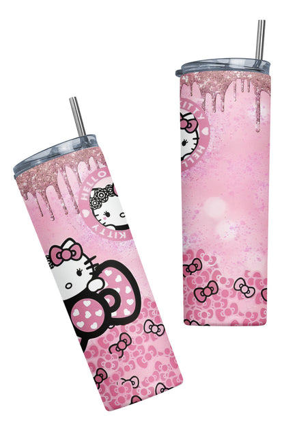 Termo Botella Térmica Tumbler Hello Kitty Rosa