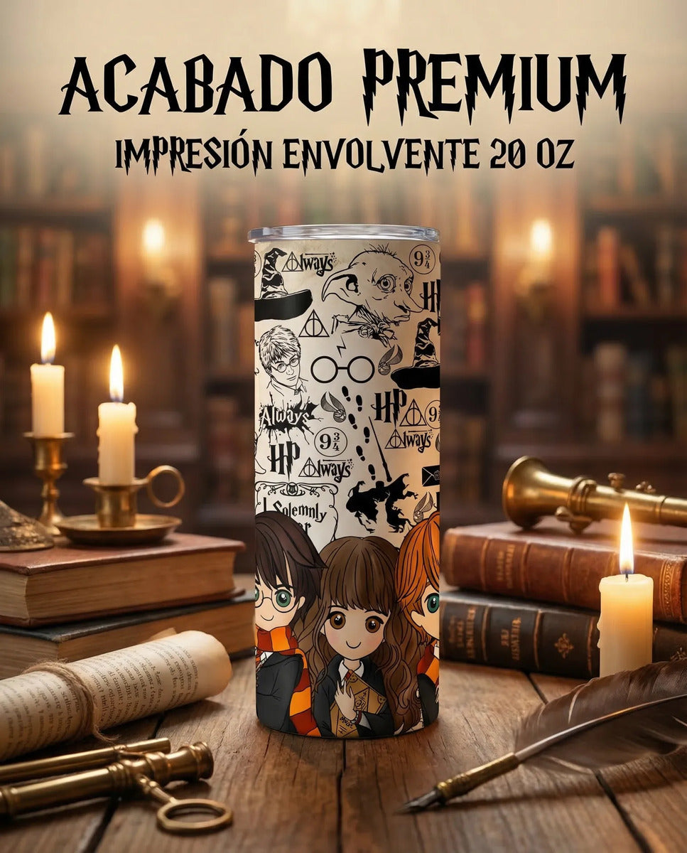 Termo Botella Térmica Harry Potter, Hermione Ron