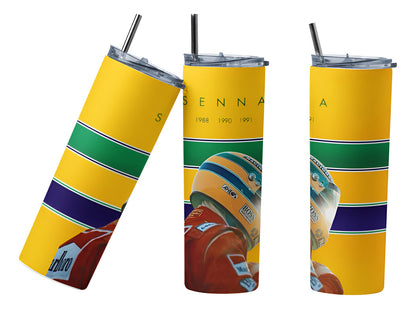 Termo Botella Térmica F1 Auto Ayrton Senna Carrera Formula 1