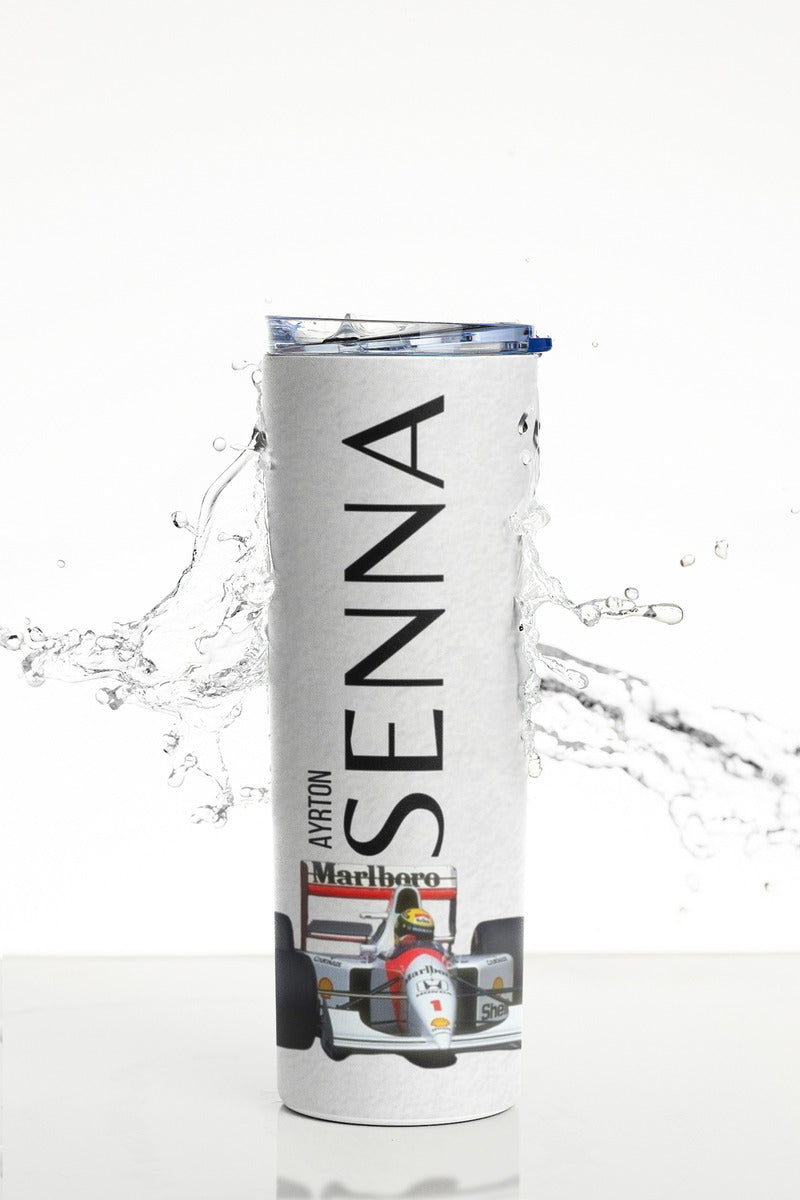 Termo Botella Térmica F1 Auto Ayrton Senna Carrera Formula 1