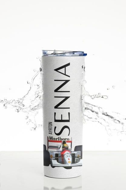 Termo Botella Térmica F1 Auto Ayrton Senna Carrera Formula 1