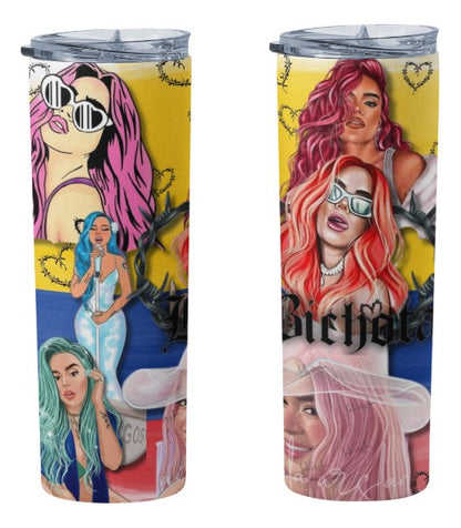 Termo Botella Térmica 600 Ml Karol G La Bichota
