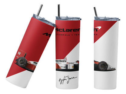 Termo Botella Térmica F1 Auto Ayrton Senna Carrera Formula 1
