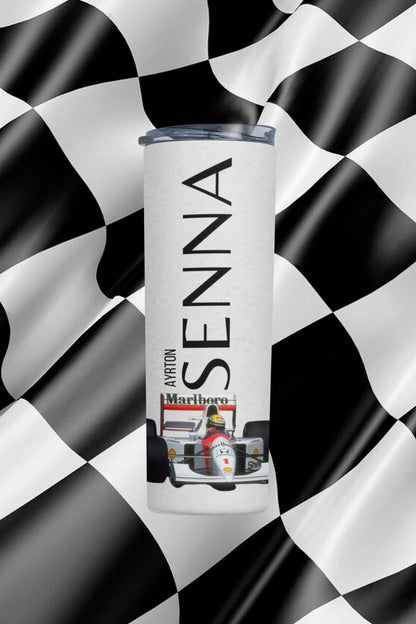 Termo Botella Térmica F1 Auto Ayrton Senna Carrera Formula 1
