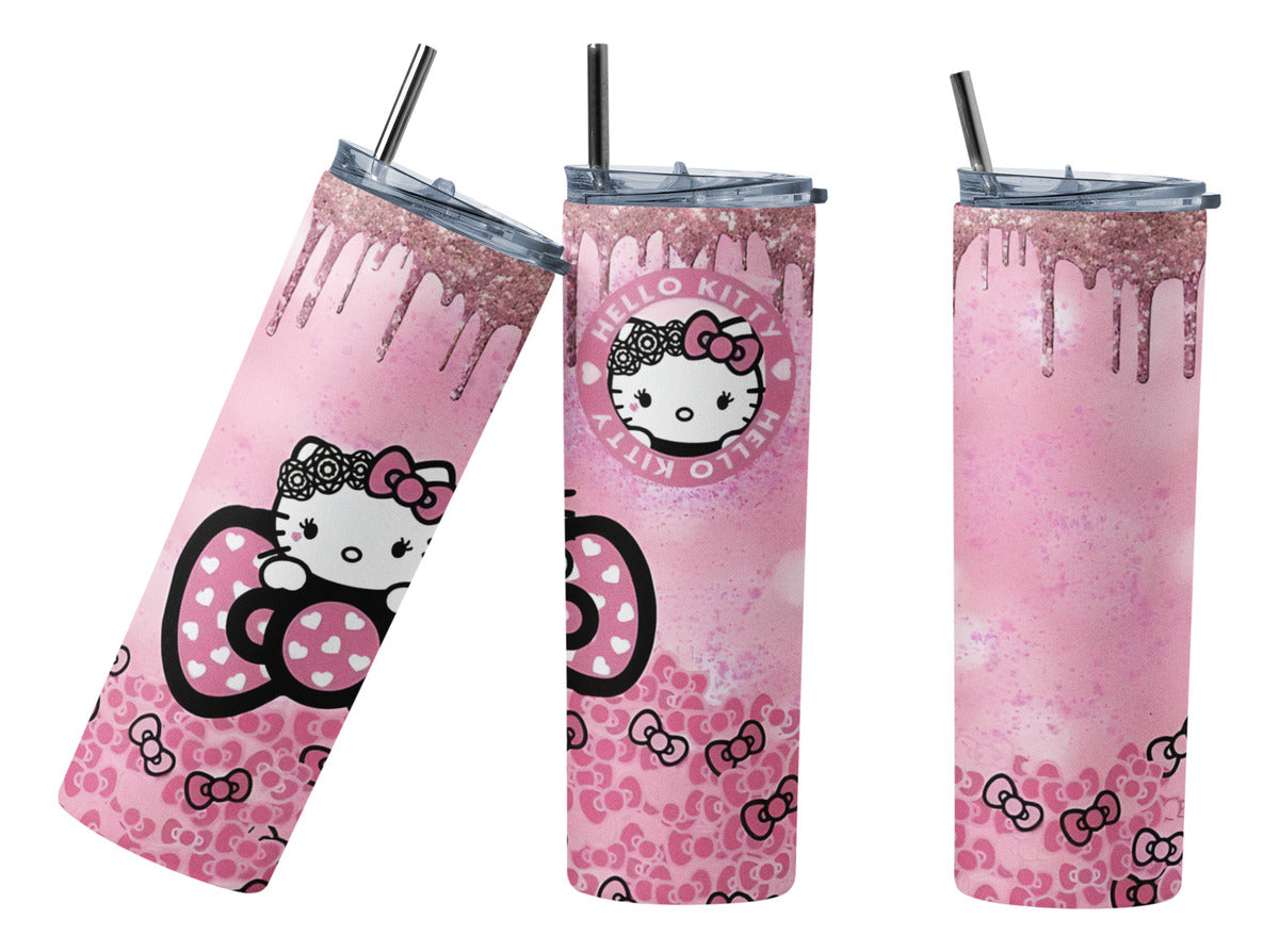 Termo Botella Térmica Tumbler Hello Kitty Rosa