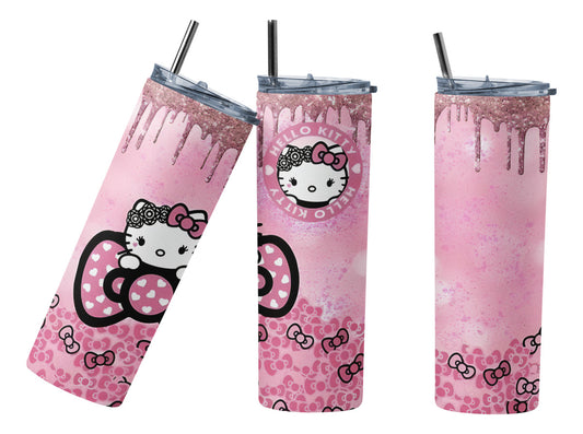 Termo Botella Térmica Tumbler Hello Kitty Rosa